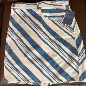 Women's Striped Denim Mini Skirt - Universal Thread™ Navy - NWT